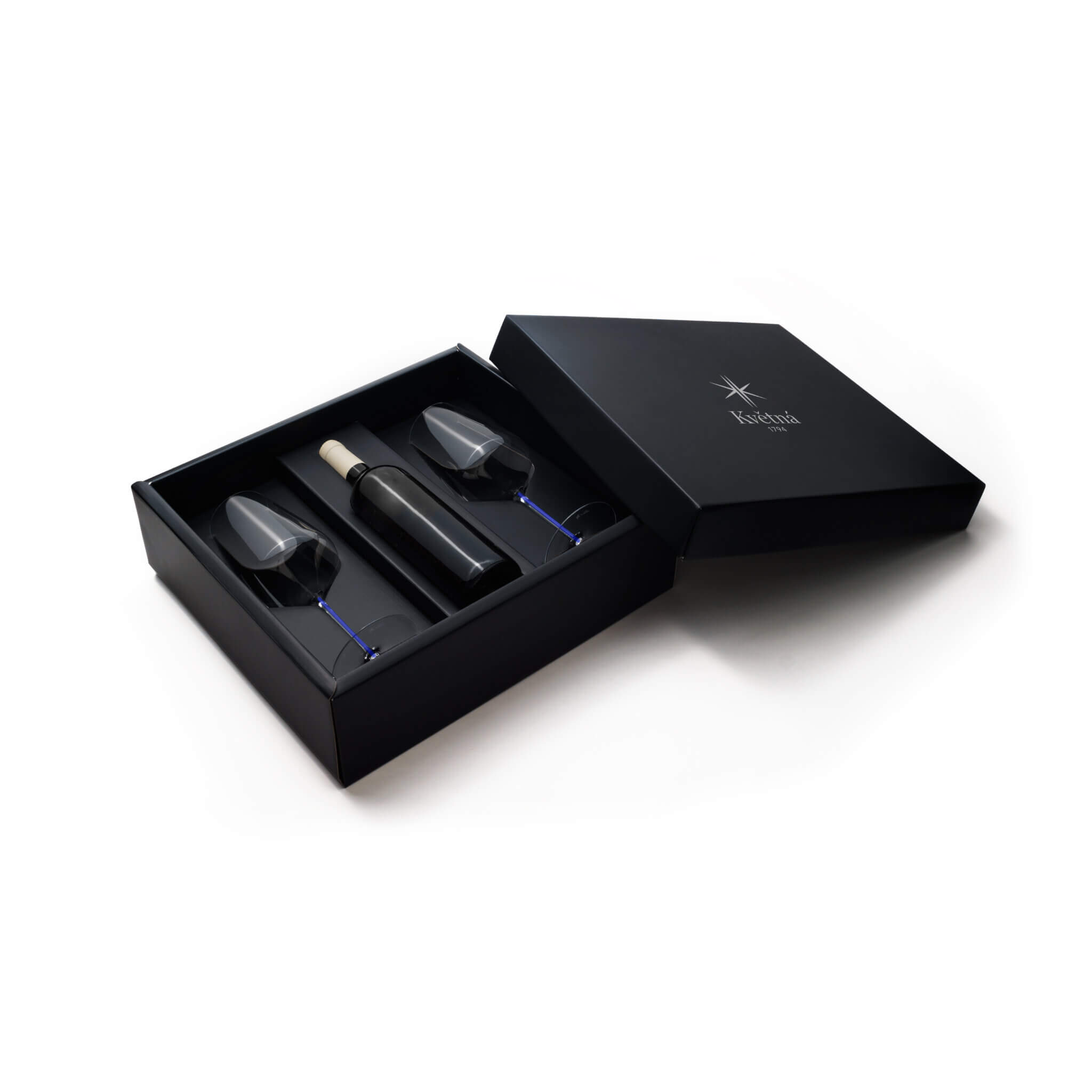 Vinný set se sklenicemi Auriga Universal 540ml modrá