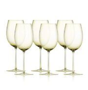 Set 6 ks sklenic na bílé víno Tethys 580 ml Citrín